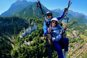 Tandem-Paragliding über Schloss Neuschwanstein